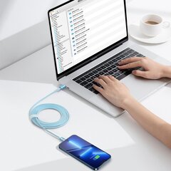 Baseus Crystal Shine Series USB Type C - Lightning Fast Charging Power Delivery 20W 2m (CAJY001403) hind ja info | Mobiiltelefonide kaablid | hansapost.ee