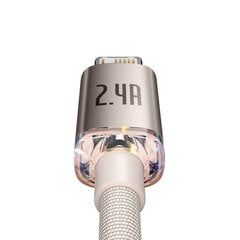 Кабель Baseus Crystal Shine Series USB - Lightning 2,4A 20Вт 2м (CAJY001204) цена и информация | Кабели для телефонов | hansapost.ee