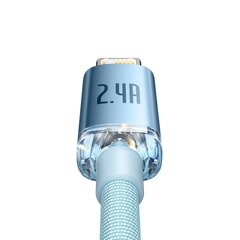 Кабель Baseus Crystal Shine Series USB - Lightning 2.4A 20Вт 2м (CAJY001203) цена и информация | Borofone 43757-uniw | hansapost.ee