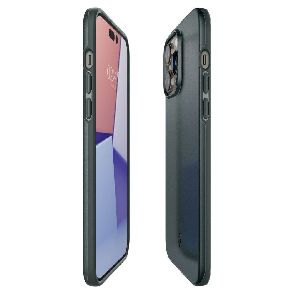 Spigen Thin Fit iPhone 14 Pro ABYSS GREEN hind ja info | Telefonide kaitsekaaned ja -ümbrised | hansapost.ee