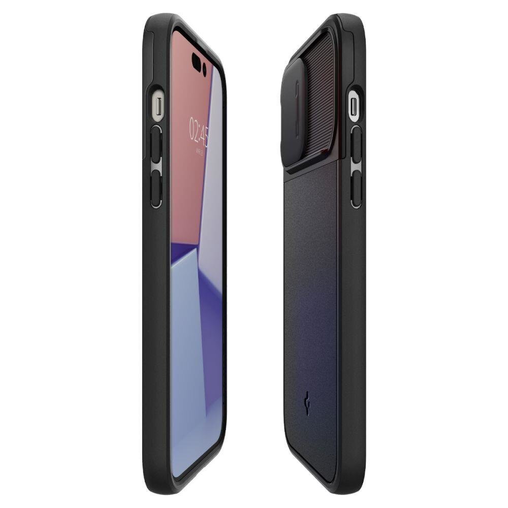 Spigen Optik Armor iPhone 14 Pro Max Black hind ja info | Telefonide kaitsekaaned ja -ümbrised | hansapost.ee