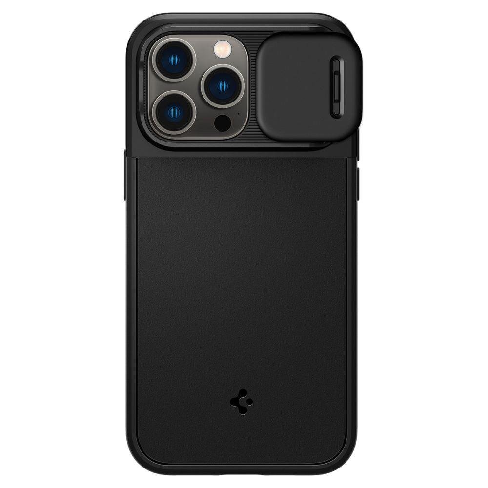 Spigen Optik Armor iPhone 14 Pro Max Black цена и информация | Telefonide kaitsekaaned ja -ümbrised | hansapost.ee