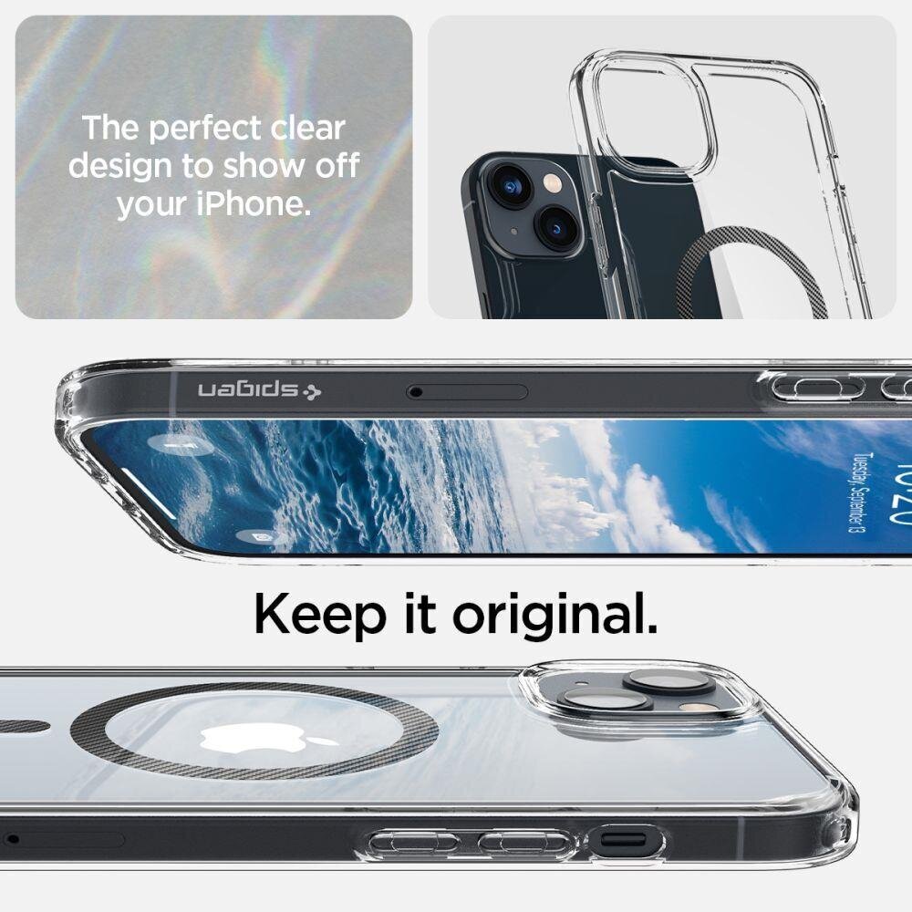 Spigen Ultra Hybrid iPhone 14 Plus CARBON FIBER цена и информация | Telefonide kaitsekaaned ja -ümbrised | hansapost.ee