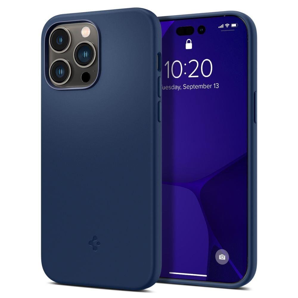 Spigen Silicone Fit iPhone 14 Pro Blue цена и информация | Telefonide kaitsekaaned ja -ümbrised | hansapost.ee