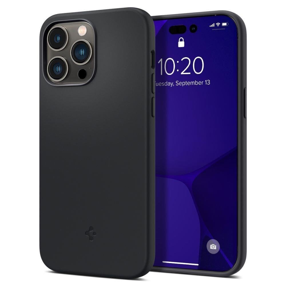 Spigen Silicone Fit iPhone 14 Pro Max Black hind ja info | Telefonide kaitsekaaned ja -ümbrised | hansapost.ee