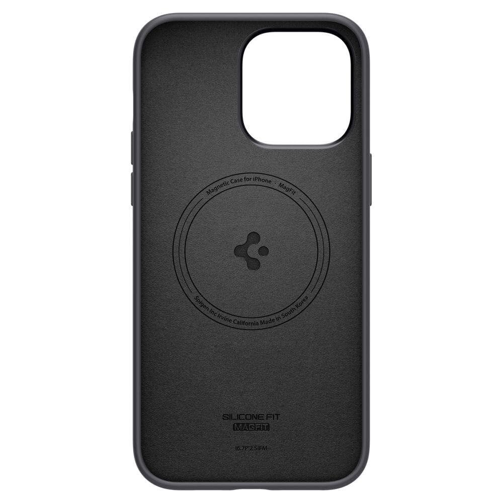 Spigen Silicone Fit iPhone 14 Pro Max Black цена и информация | Telefonide kaitsekaaned ja -ümbrised | hansapost.ee