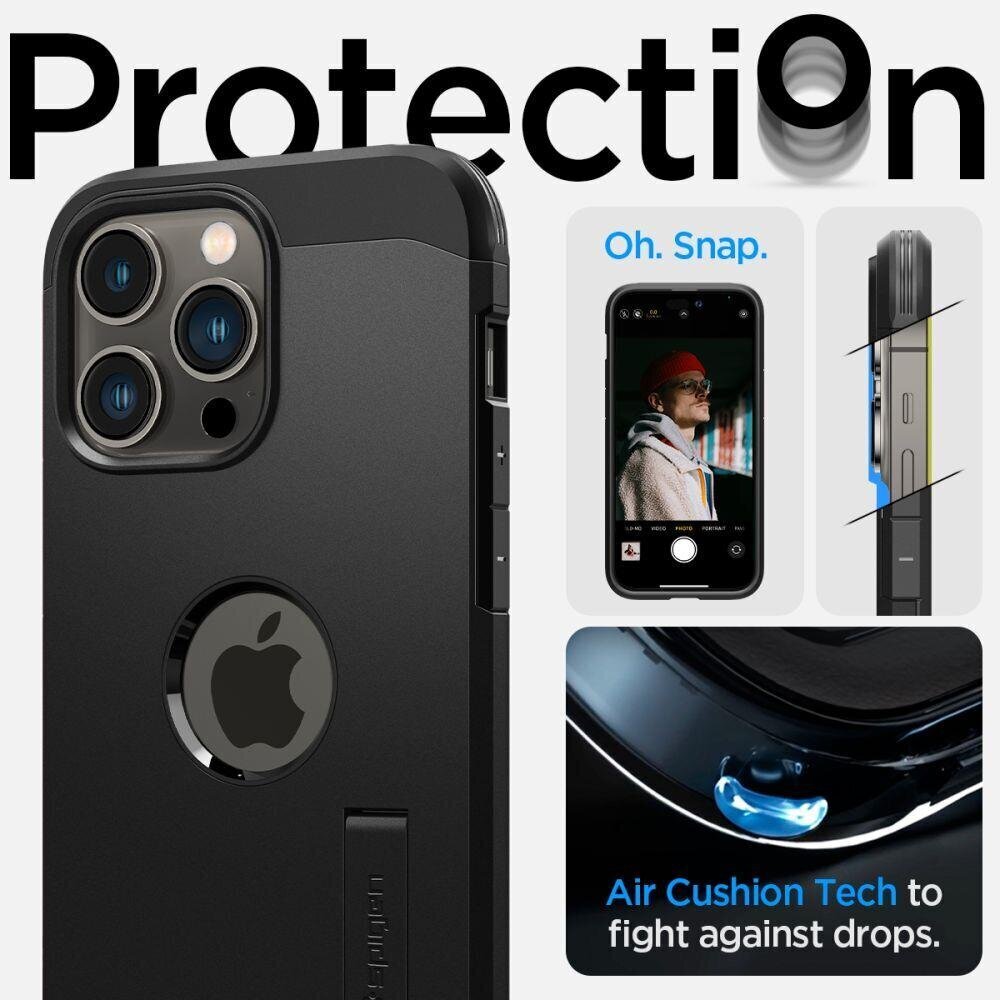 Korpus Spigen iPhone 14 Pro Maxile, must hind ja info | Telefonide kaitsekaaned ja -ümbrised | hansapost.ee