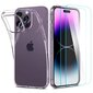 Spigen Crystal Pack iPhone 14 Pro Max Clear цена и информация | Telefonide kaitsekaaned ja -ümbrised | hansapost.ee