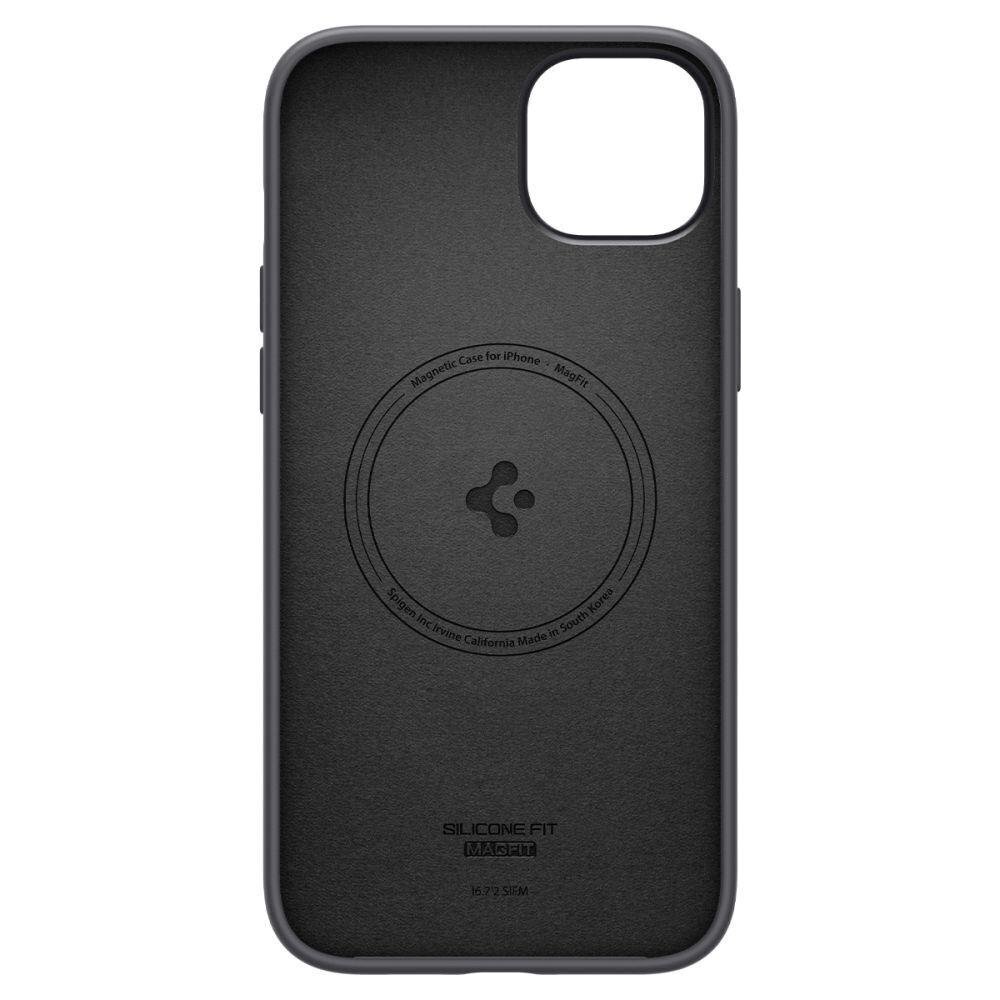 Spigen Silicone Fit iPhone 14 Plus Black цена и информация | Telefonide kaitsekaaned ja -ümbrised | hansapost.ee
