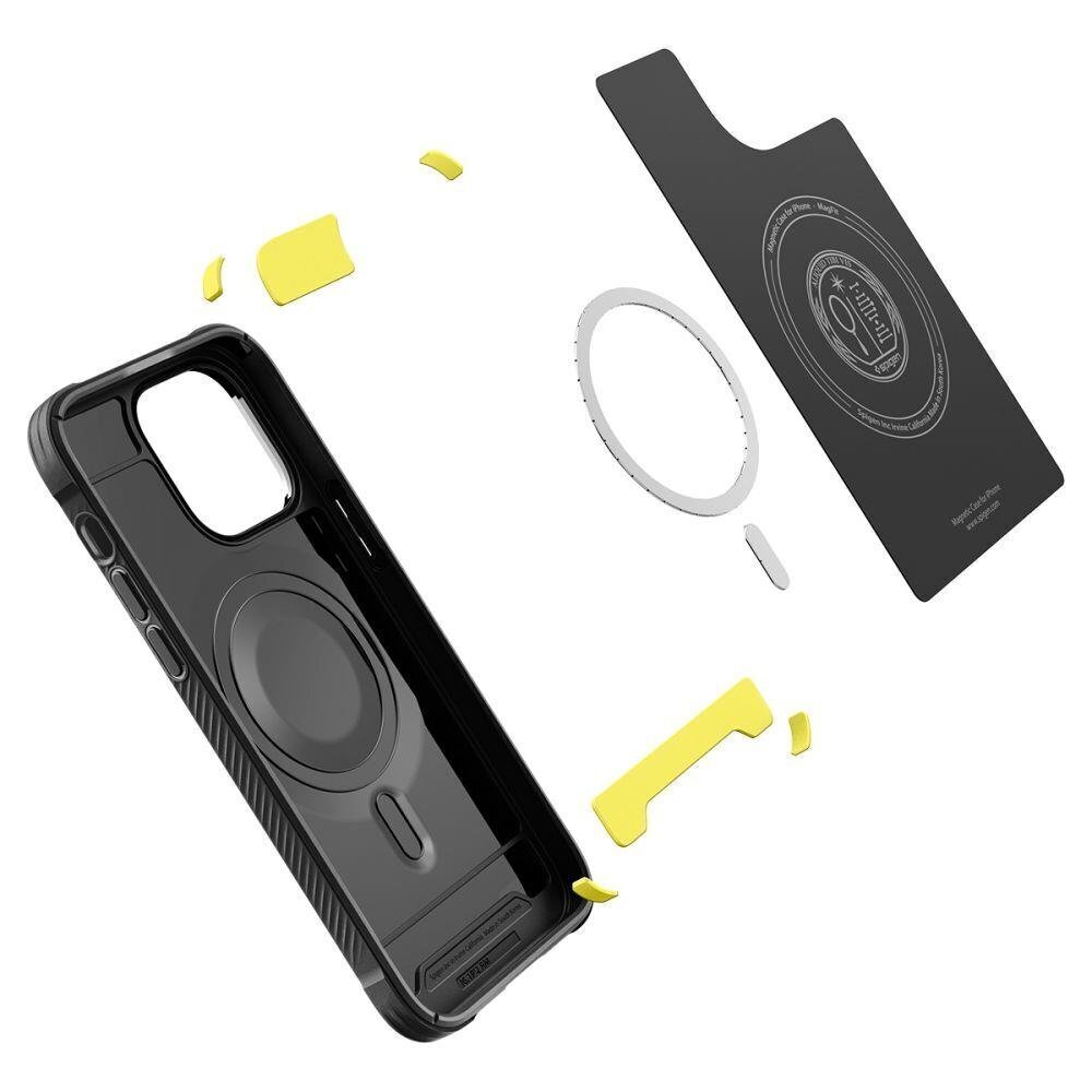 Spigen Rugged Armor iPhone 14 Pro Black цена и информация | Telefonide kaitsekaaned ja -ümbrised | hansapost.ee