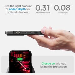 Spigen Rugged Armor iPhone 14 Pro Black hind ja info | Telefonide kaitsekaaned ja -ümbrised | hansapost.ee