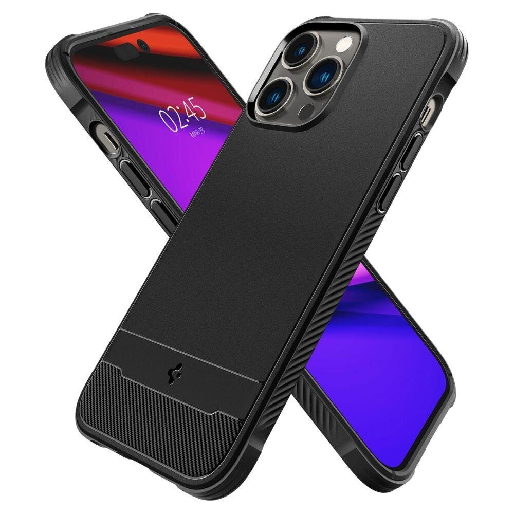 Spigen Rugged Armor iPhone 14 Pro Max Black hind ja info | Telefonide kaitsekaaned ja -ümbrised | hansapost.ee