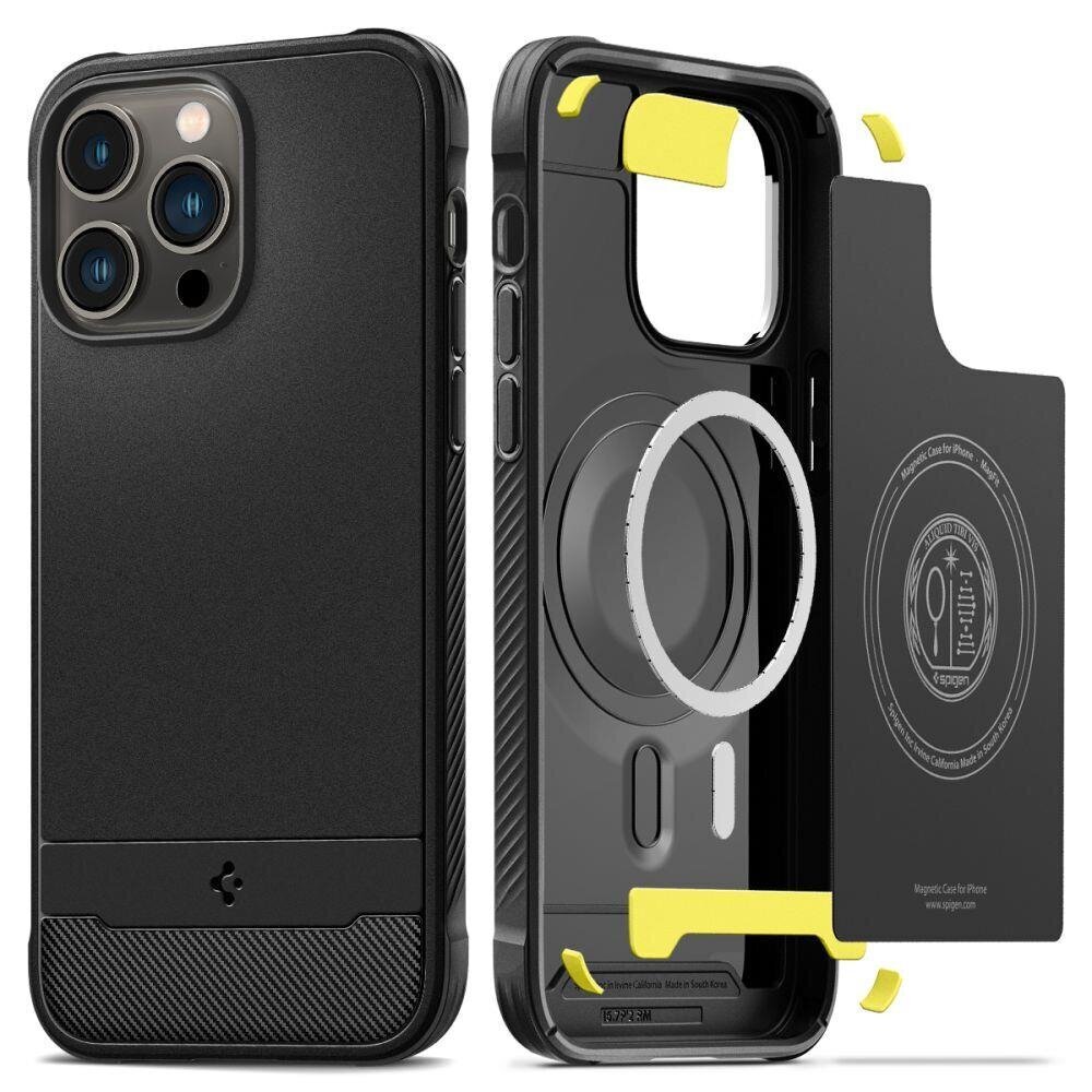 Spigen Rugged Armor iPhone 14 Pro Max Black hind ja info | Telefonide kaitsekaaned ja -ümbrised | hansapost.ee