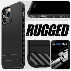 Чехол Spigen Rugged Armor для iPhone 14 Pro Max, черный цена и информация | Чехлы для телефонов | hansapost.ee