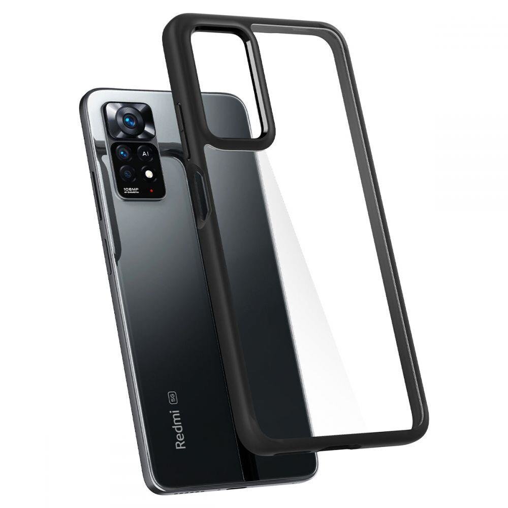 Spigen Ultra Hybrid Xiaomi REDMI NOTE 11 Pro / 11 Pro 5G Black hind ja info | Telefonide kaitsekaaned ja -ümbrised | hansapost.ee