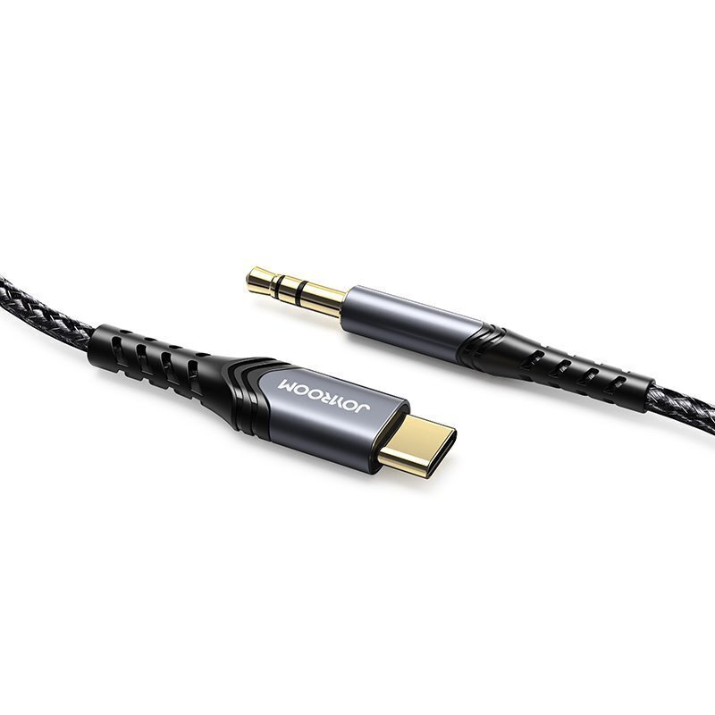 Joyroom stereo audio AUX 3,5 mm mini jack - USB Type C for smartphone 2 m (SY-A03) hind ja info | Mobiiltelefonide kaablid | hansapost.ee