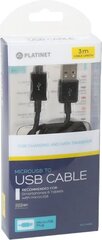 Platinet PUC3MBB Micro USB 3m hind ja info | Platinet Mobiiltelefonid, fotokaamerad, nutiseadmed | hansapost.ee