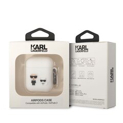 Karl Lagerfeld and Choupette Silicone Case для Airpods 1/2 White цена и информация | Аксессуары для наушников | hansapost.ee