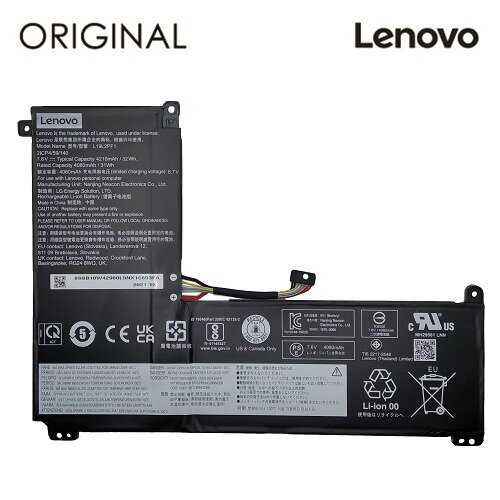 Lenovo L19M2PF1, 4080mAh, Original цена и информация | Sülearvuti akud | hansapost.ee