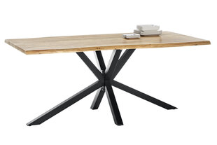 Стол Tisches, 100 x 200 см, коричневый/черный цвет цена и информация | Кухонные и обеденные столы | hansapost.ee