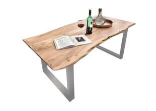 Стол Tische, 80 x 140 см, коричневый цвет цена и информация | Кухонные и обеденные столы | hansapost.ee