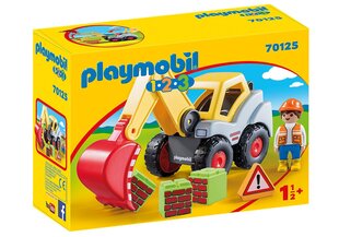 70125 PLAYMOBIL® 1.2.3, Ekskavaator hind ja info | Klotsid ja konstruktorid | hansapost.ee