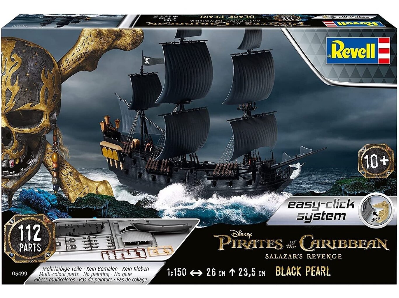 Revell - Black Pearl (easy-click), 1/150, 05499 цена и информация | Klotsid ja konstruktorid | hansapost.ee