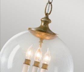 Подвесной светильник Feiss Argento/Классический стиль/Серебряные абажуры цена и информация | Потолочный светильник, 38 x 38 x 24 см | hansapost.ee