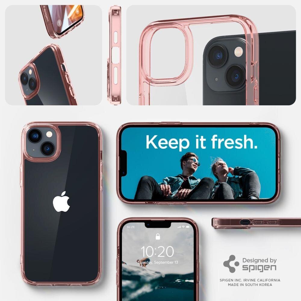 Spigen Ultra Hybrid iPhone 14 ROSE Crystal цена и информация | Telefonide kaitsekaaned ja -ümbrised | hansapost.ee