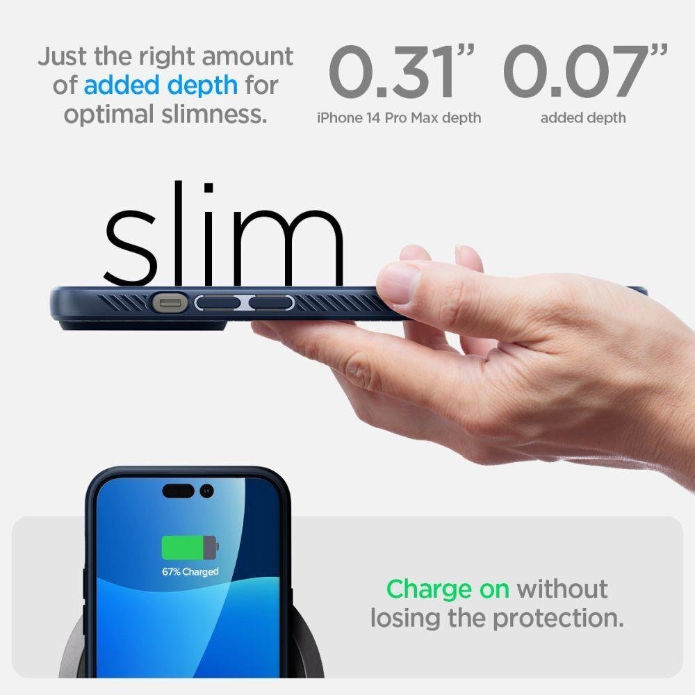 Spigen Liquid AIR iPhone 14 Pro Max Blue цена и информация | Telefonide kaitsekaaned ja -ümbrised | hansapost.ee