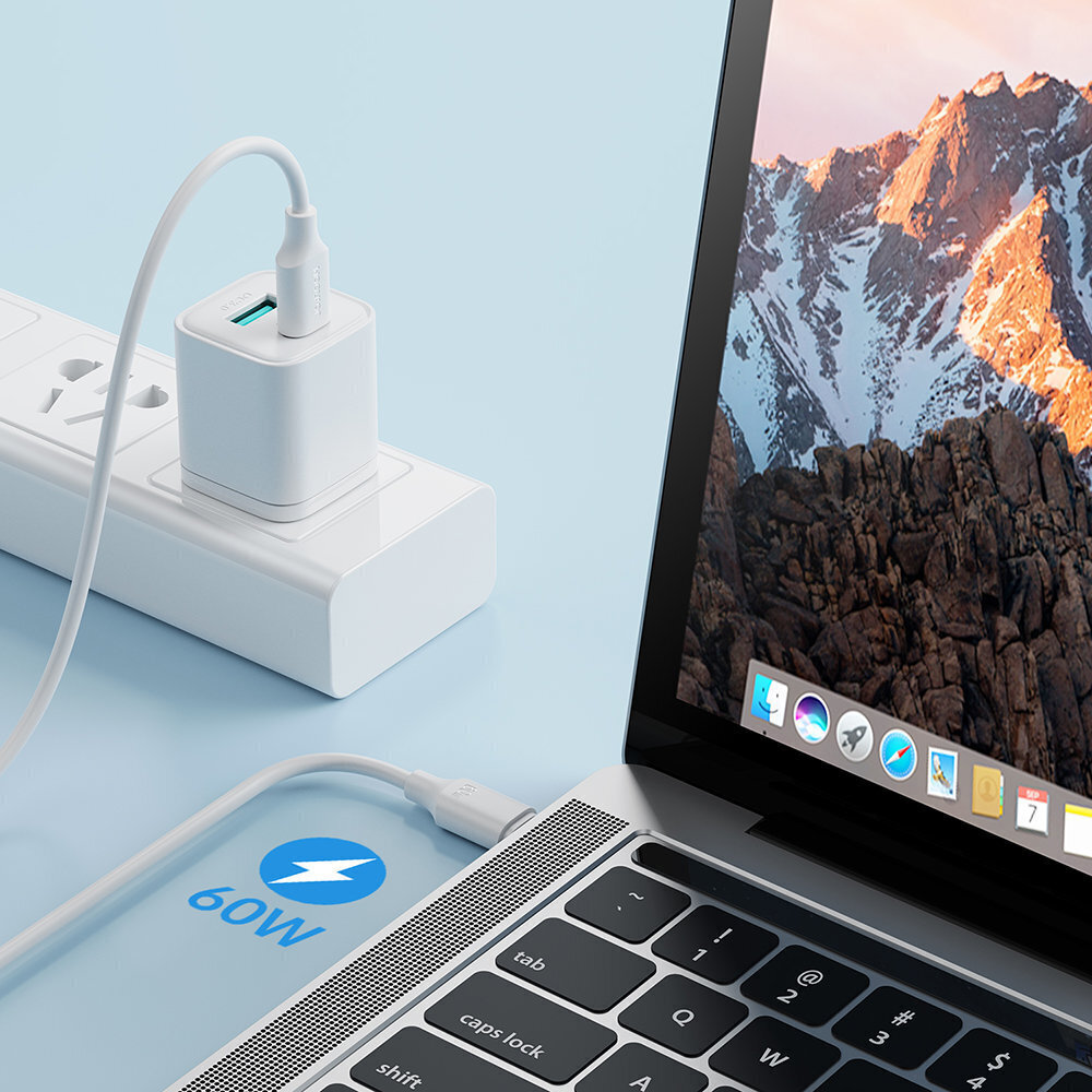 Joyroom USB-C - USB-C 480Mb / s 60W 1m (S-CC060A9) цена и информация | Mobiiltelefonide kaablid | hansapost.ee