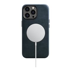 Кожаный чехол iCarer для iPhone14 Pro с магнитной кожей и MagSafe, темно-синий (WMI14220702-BU) цена и информация | Чехлы для телефонов | hansapost.ee