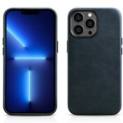 Кожаный чехол iCarer для iPhone14 Pro с магнитной кожей и MagSafe, темно-синий (WMI14220702-BU) цена и информация | Чехлы для телефонов | hansapost.ee
