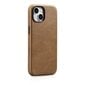 iCarer Leather iPhone 14 Plus Magnetic Leather with MagSafe Brown (WMI14220703-TN) hind ja info | Telefonide kaitsekaaned ja -ümbrised | hansapost.ee