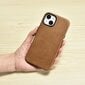 iCarer Leather iPhone 14 Plus Magnetic Leather with MagSafe Brown (WMI14220703-TN) цена и информация | Telefonide kaitsekaaned ja -ümbrised | hansapost.ee