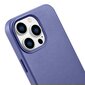 iCarer Leather iPhone 14 Pro Light Purple (WMI14220706-LP) (MagSafe Compatible) цена и информация | Telefonide kaitsekaaned ja -ümbrised | hansapost.ee