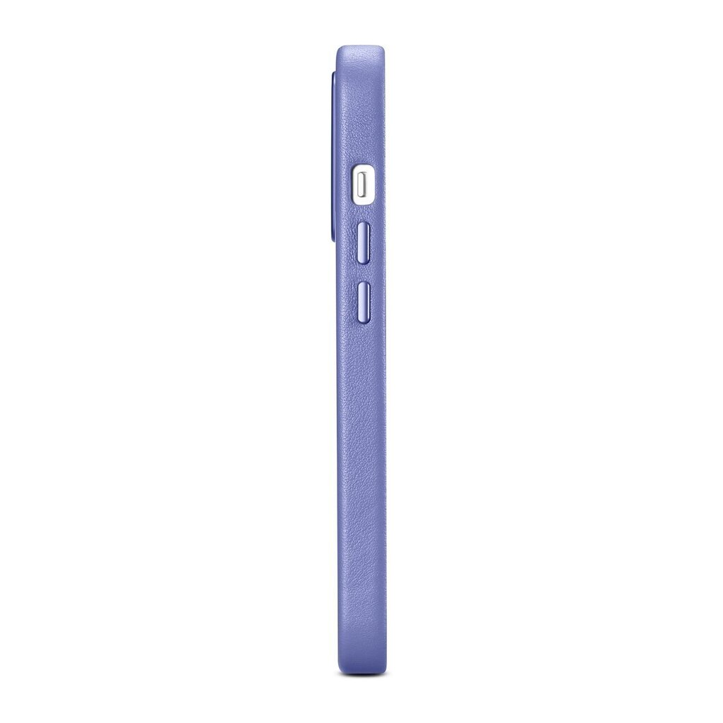 iCarer Leather iPhone 14 Pro Light Purple (WMI14220706-LP) (MagSafe Compatible) цена и информация | Telefonide kaitsekaaned ja -ümbrised | hansapost.ee