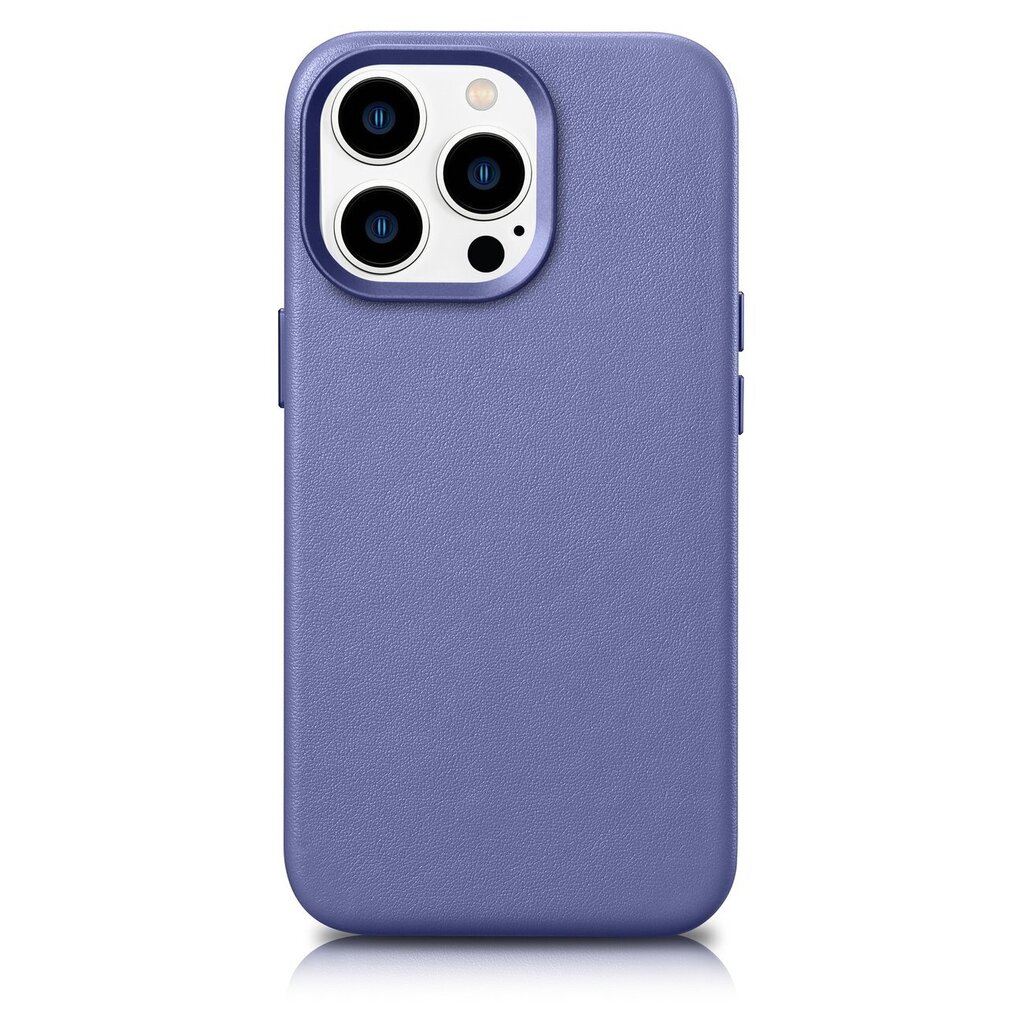 iCarer Leather iPhone 14 Pro Light Purple (WMI14220706-LP) (MagSafe Compatible) hind ja info | Telefonide kaitsekaaned ja -ümbrised | hansapost.ee