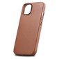 iCarer Leather iPhone 14 Plus brown (MagSafe compatible) цена и информация | Telefonide kaitsekaaned ja -ümbrised | hansapost.ee