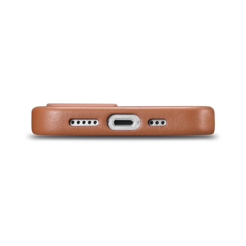 iCarer Leather iPhone 14 Plus brown (MagSafe compatible) цена и информация | Telefonide kaitsekaaned ja -ümbrised | hansapost.ee