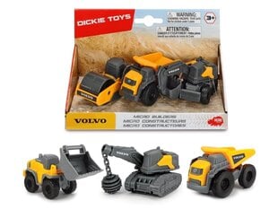 Комплект строительных машинок Volvo, Dickie цена и информация | Игрушки для мальчиков | hansapost.ee