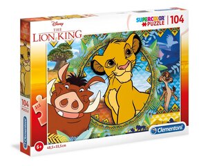Pusle Clementoni: 104 tk - Lion King hind ja info | Pusled lastele ja täiskasvanutele | hansapost.ee