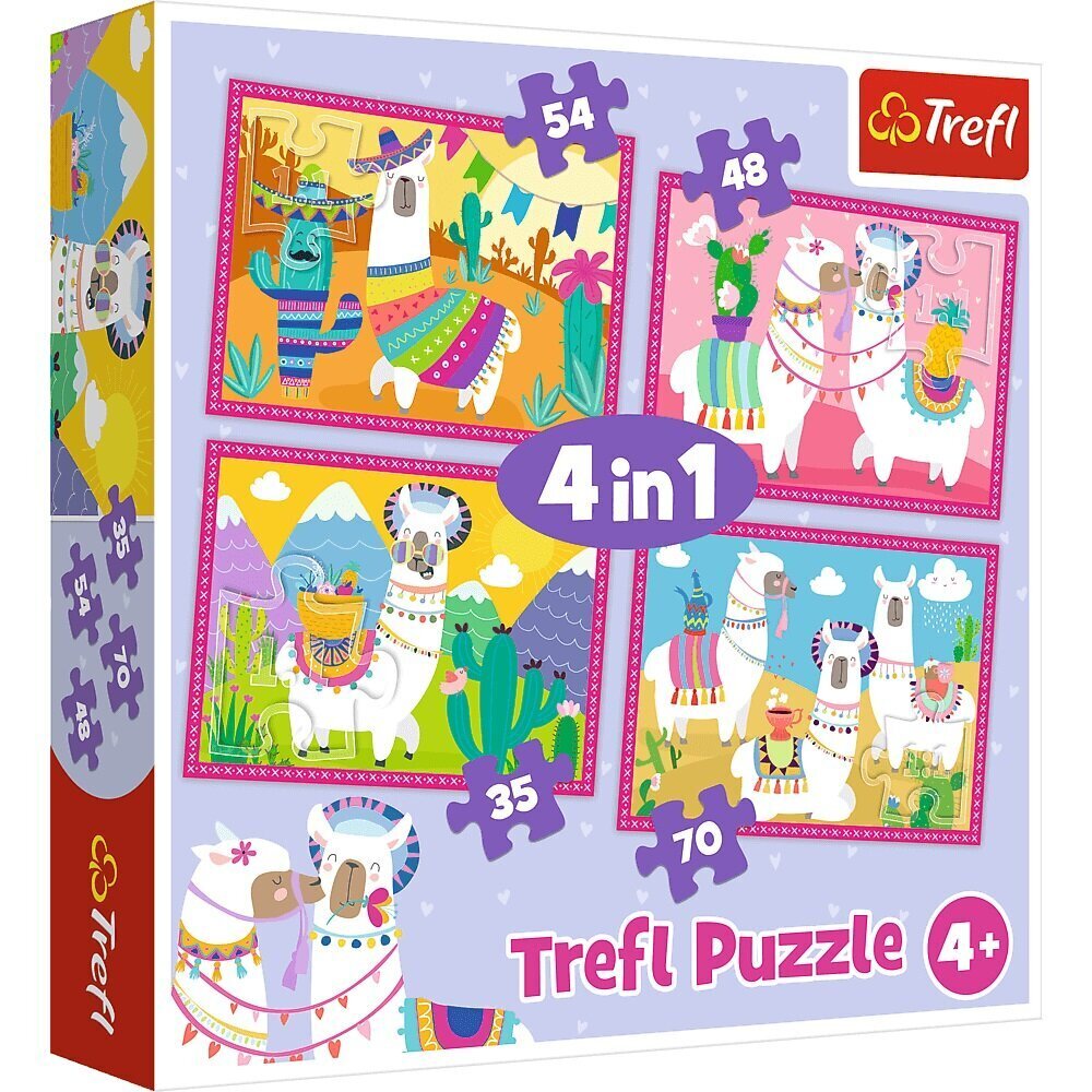 Trefl, 4in1 puzzle (35,48,54,70el.) hind ja info | Pusled lastele ja täiskasvanutele | hansapost.ee