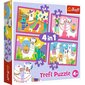 Trefl, 4in1 puzzle (35,48,54,70el.) цена и информация | Pusled lastele ja täiskasvanutele | hansapost.ee