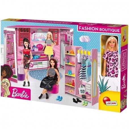 Lisciani Barbie Fashion Boutique mänguasjakomplekt koos nukuga, 4+ цена и информация | Mänguasjad tüdrukutele | hansapost.ee