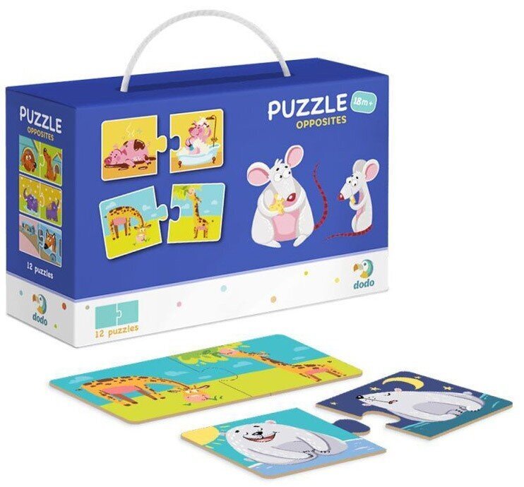 Puzzle Dodo vastandid, 24 p. hind ja info | Pusled lastele ja täiskasvanutele | hansapost.ee