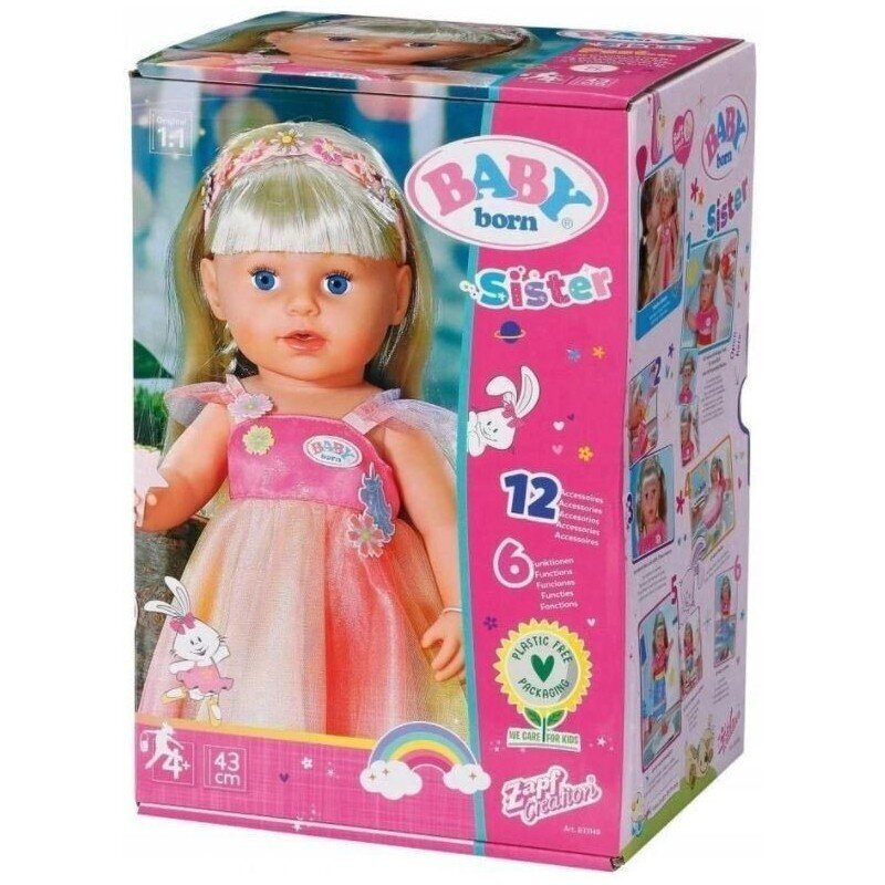Baby Born Zaph Creation - Sister Fairy, 43 cm цена и информация | Mänguasjad tüdrukutele | hansapost.ee