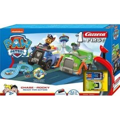 Võidusõidurada Carrera First - Paw Patrol Chase & Rocky valmis tegutsemiseks - 2,4 m. цена и информация | Игрушки для мальчиков | hansapost.ee