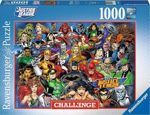 Pusle DC Comics Challenge Justice League (1000 tk.) hind ja info | Pusled lastele ja täiskasvanutele | hansapost.ee