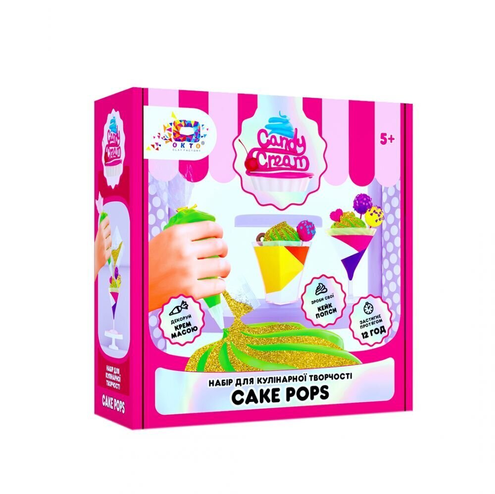 Voolimistarbed - plastiliini komplekt Cake pops, Candy Cream цена и информация | Arendavad laste mänguasjad | hansapost.ee